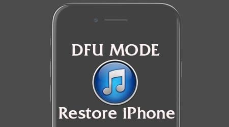 How to put iPhone, iPad into DFU mode to Restore iPhone, using