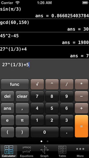 Graphing Calculator for iPhone