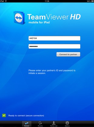 TeamViewer HD for iPad