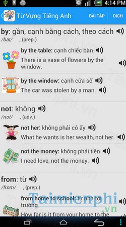 download tu vung tieng anh cho android