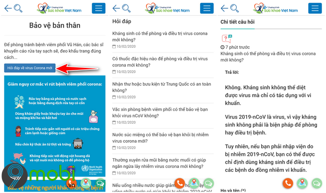 ung dung suc khoe viet nam cho android